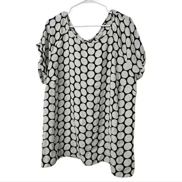 Worthington short sleeve dots blouse! - Picture 1 of 6